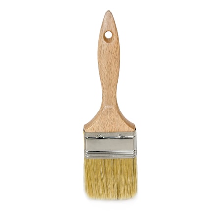 Bon Tool Bon 34-172 American Style Flat Brush, White Bristle 4" 34-172
